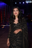 hebba patel in black saree oct 2019 (2)
