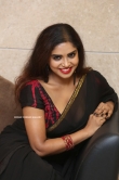 Karunya Chowdary in black saree (2)