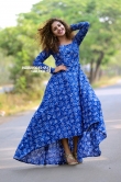 Noorin Shereef in blue gown stills (11)