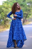 Noorin Shereef in blue gown stills (12)