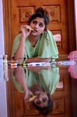 Noorin Shereef photo shoot in green dress (2)