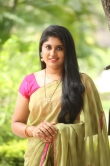 Anchor Sonia Chowdary in green saree stills (2)